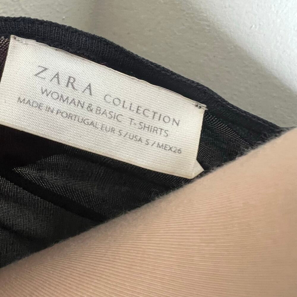 Zara Basic Collection Top Small Womens Sheer Mesh… - image 7
